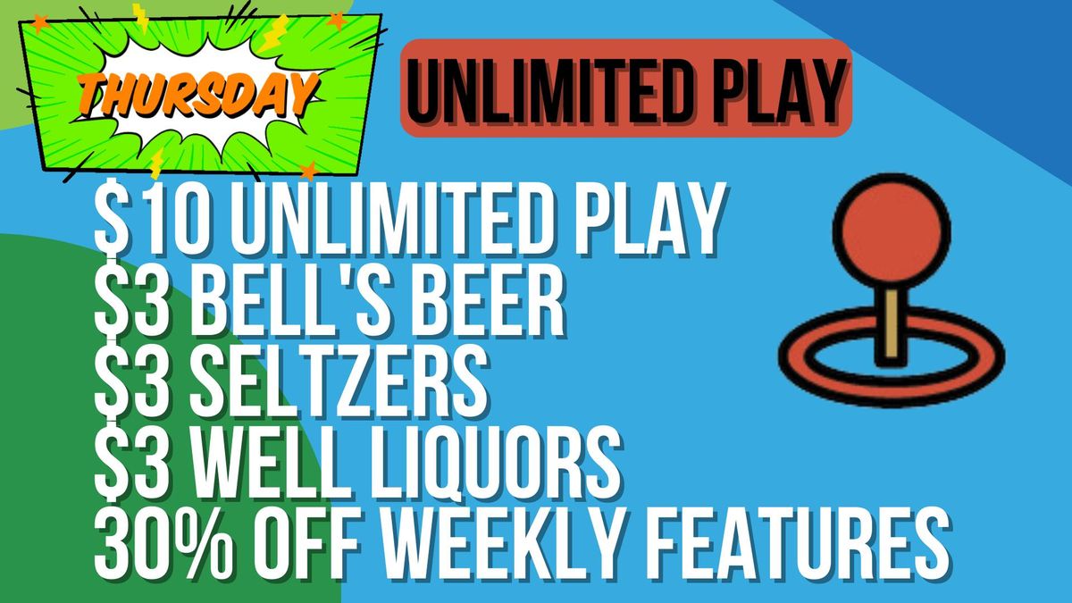 Unlimited Play and DDR Club!