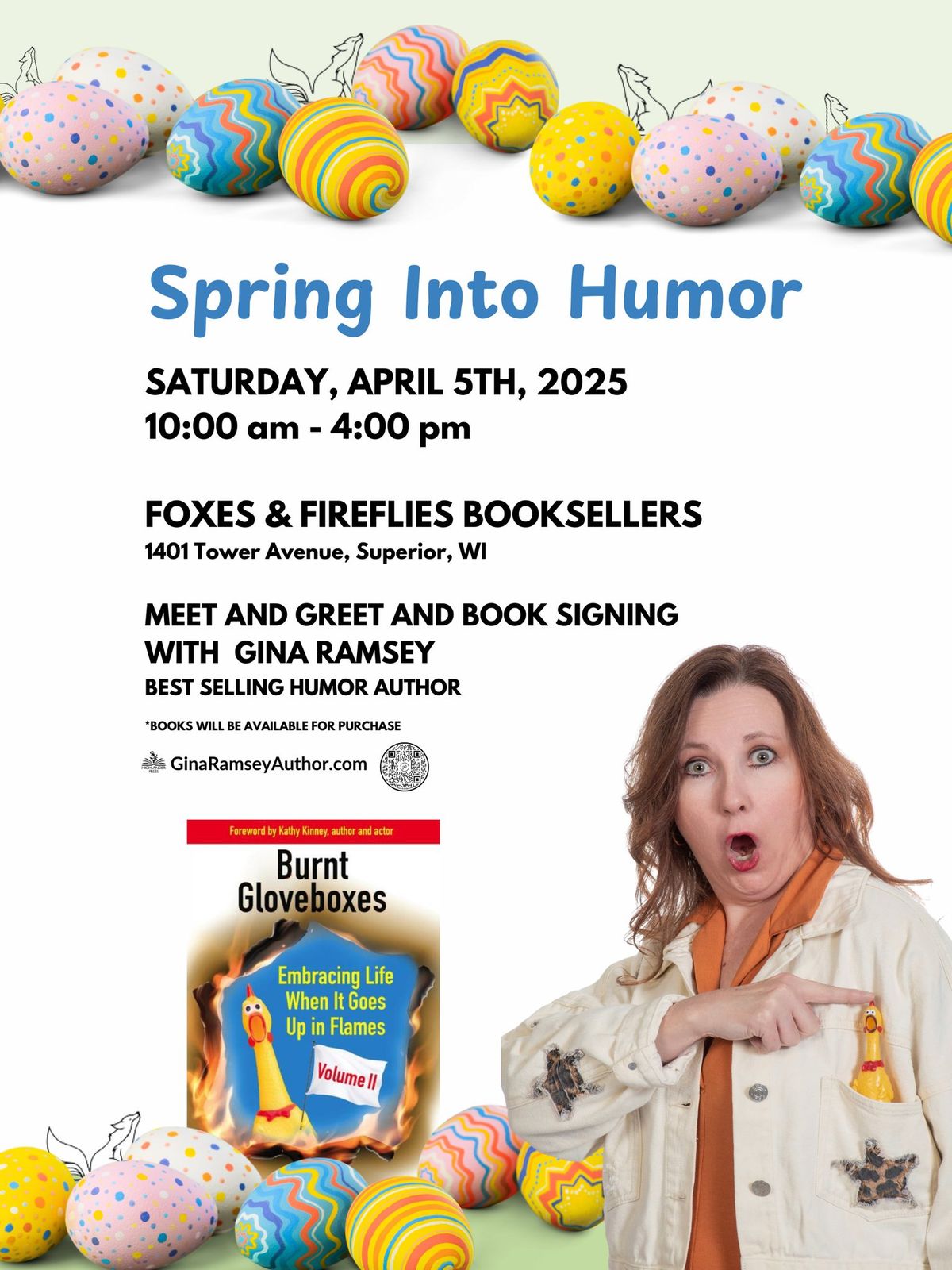 Spring into humor with author Gina Ramsey