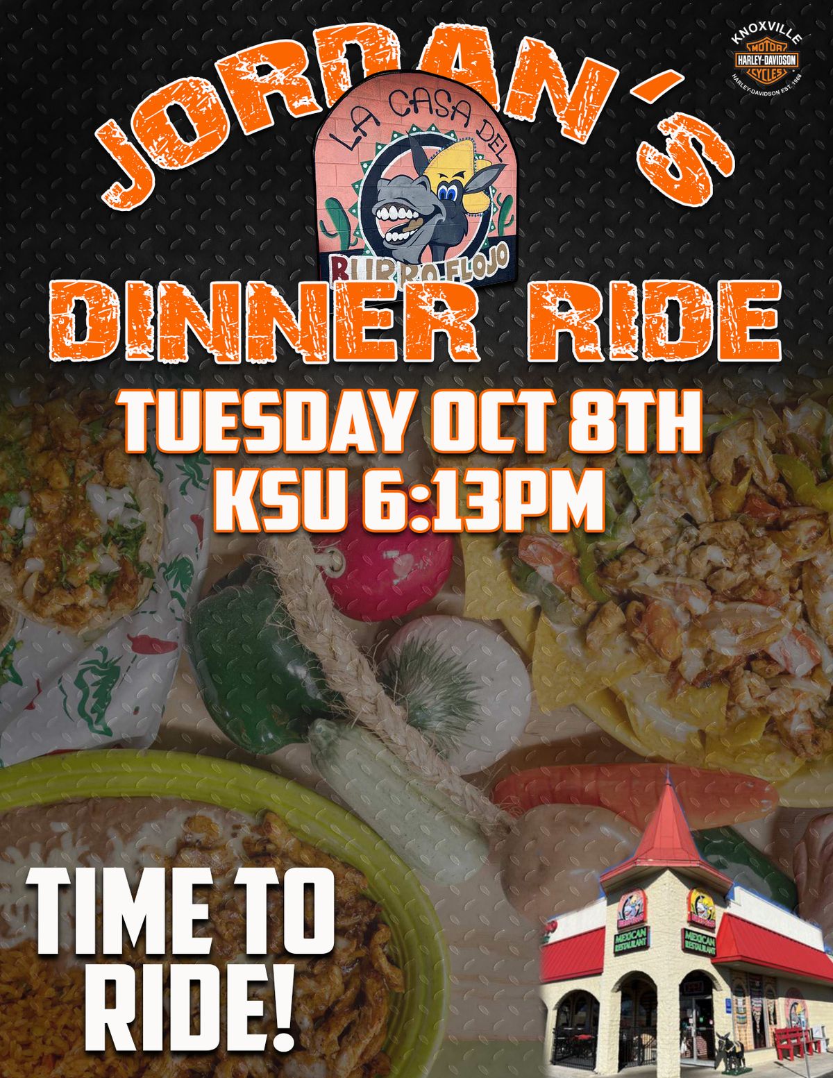 Jordan's Dinner Ride (Oct)