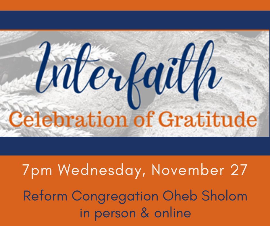 Interfaith Thanksgiving Eve Service