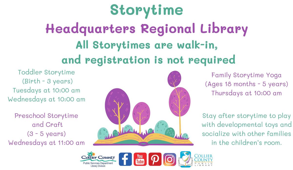 Storytime at Headquarters Regional Library