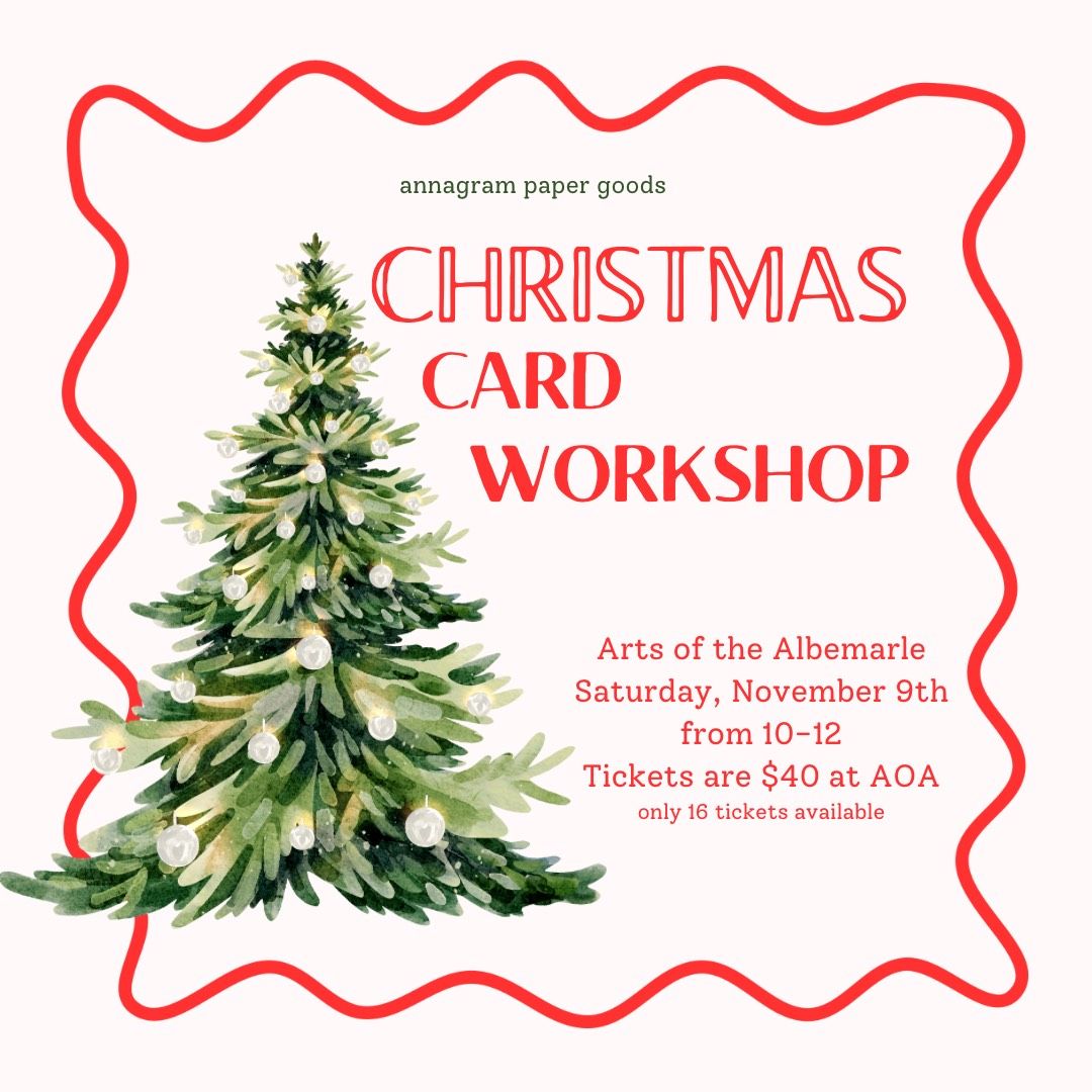 Christmas Card Workshop with Annagram