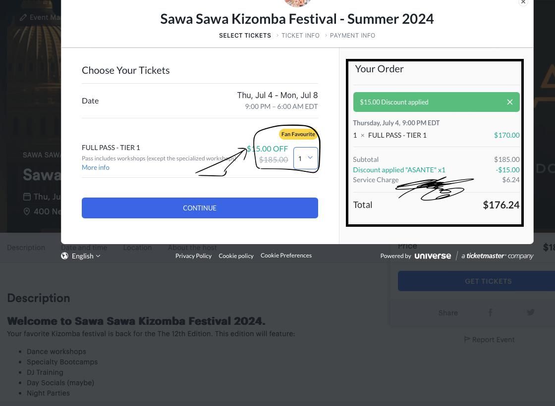Sawa Sawa Kizomba Festival - Summer 2024
