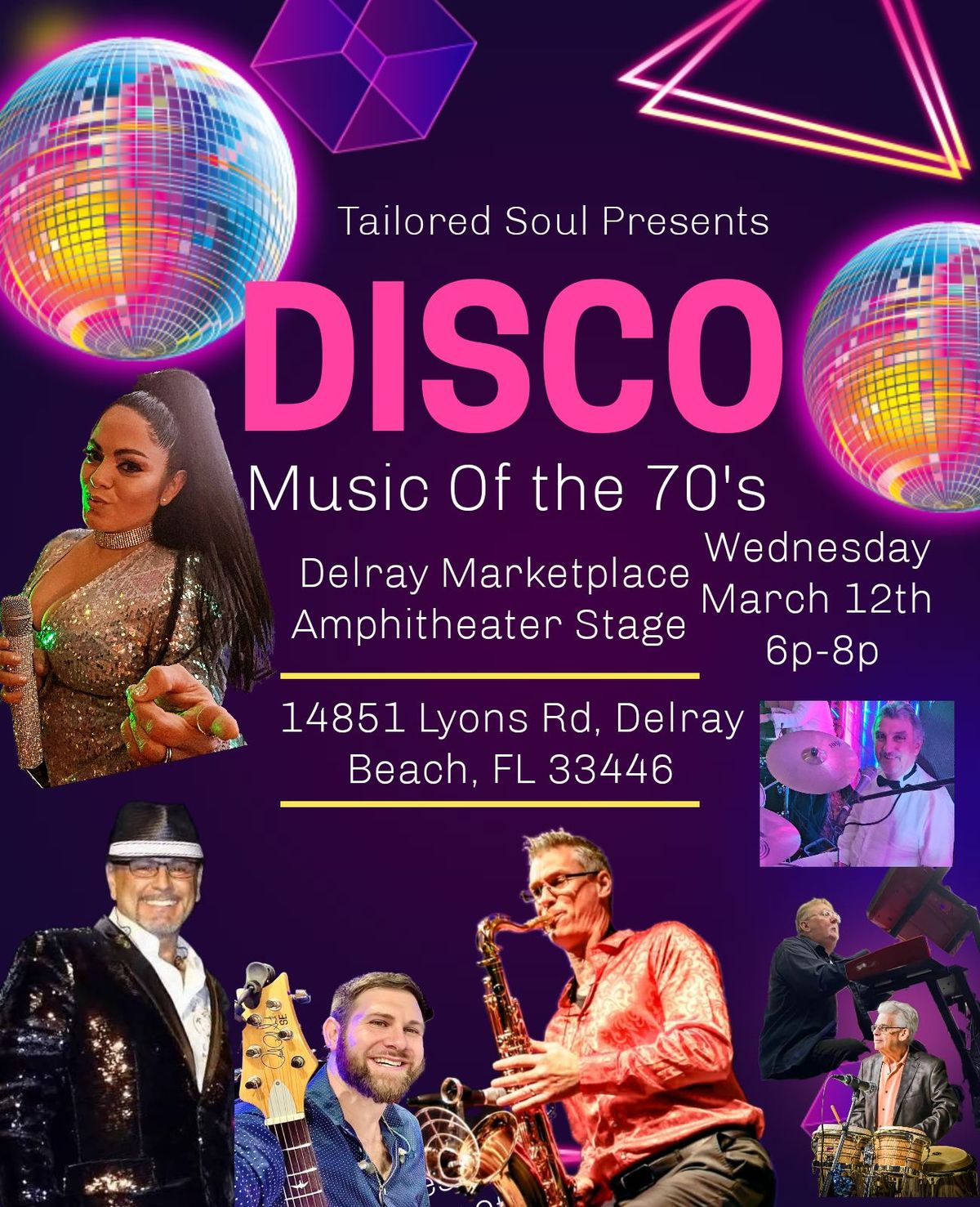 Disco Music Of the 70's Concert at Delray Marketplace outdoor Amphitheater 