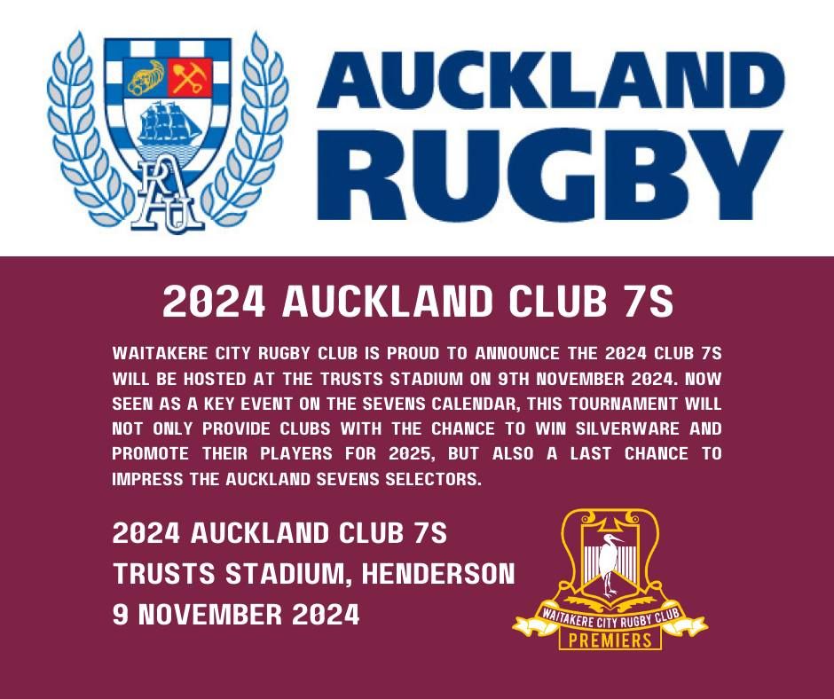 Waitakere City Rugby Club 2024 Club 7s