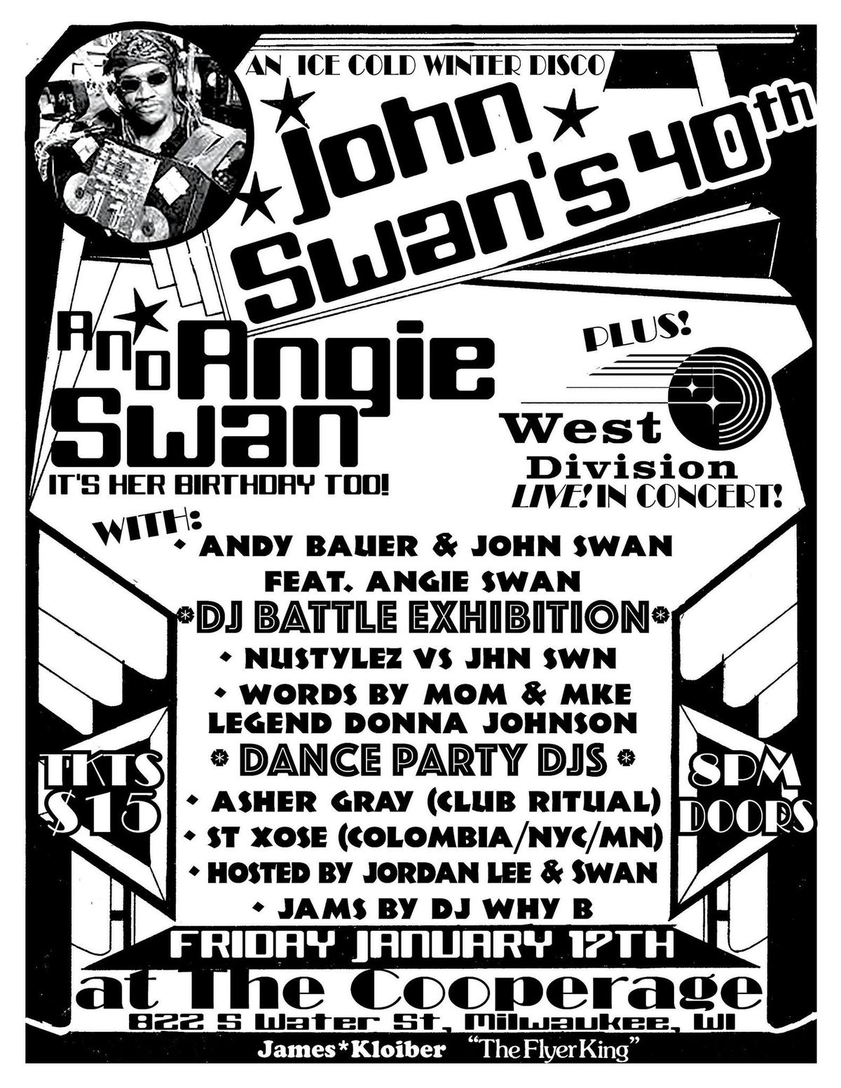 An Ice Cold Winter Disco: John Swan's 40th (and Angie Swan too!)