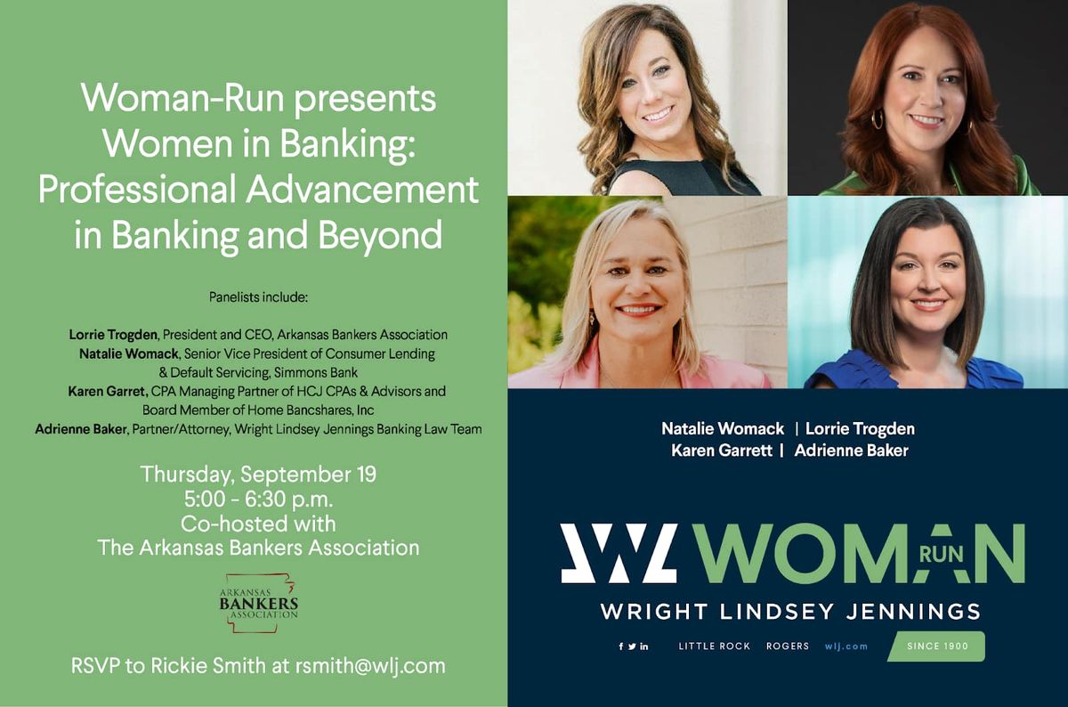 Woman-Run presents Women in Banking: Professional Advancement in Banking and Beyond