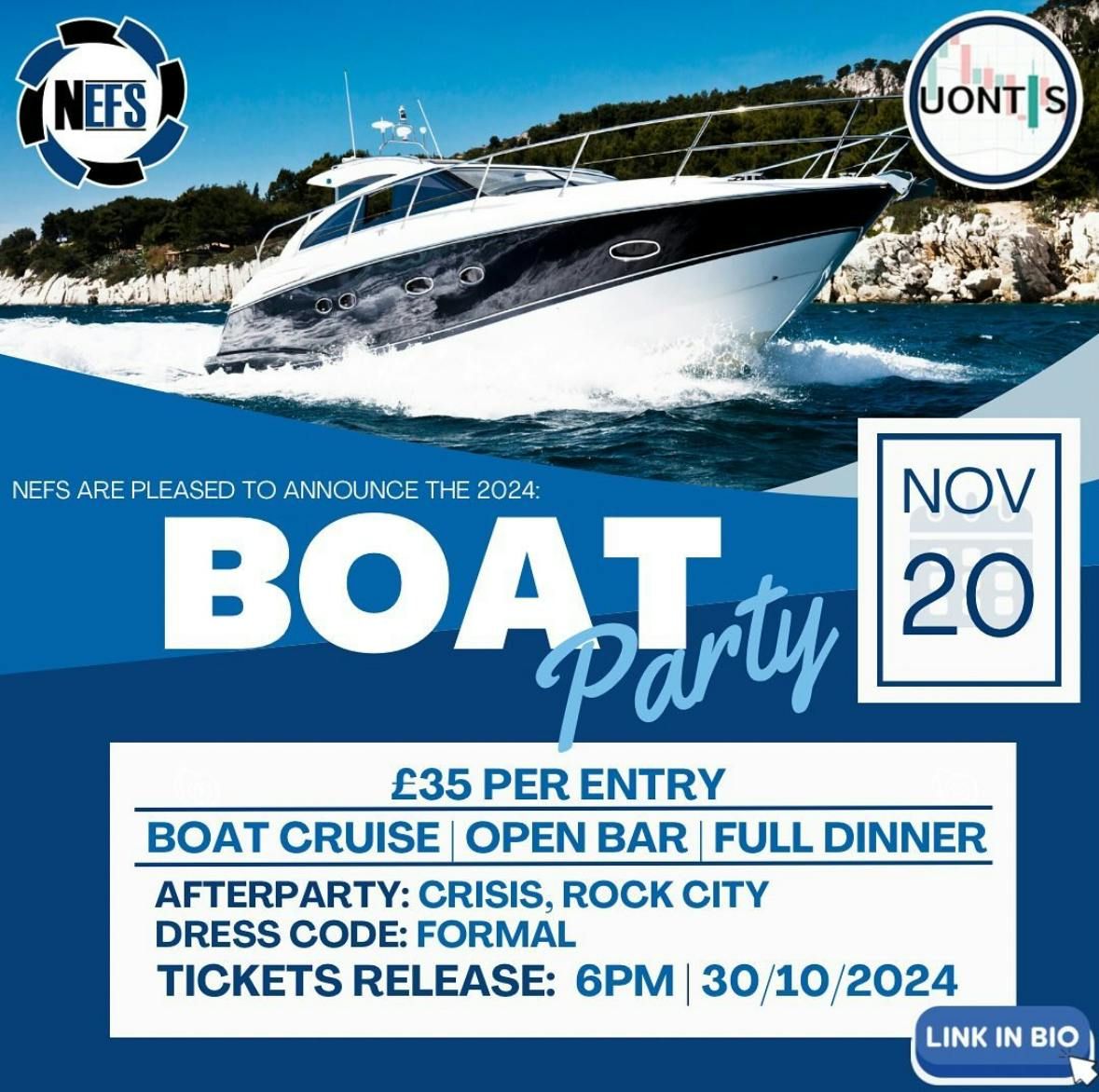 NEFS x UONTIS Boat Party