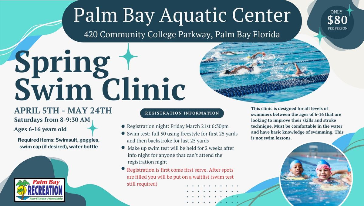 Registration & Testing for Spring Swim Clinic