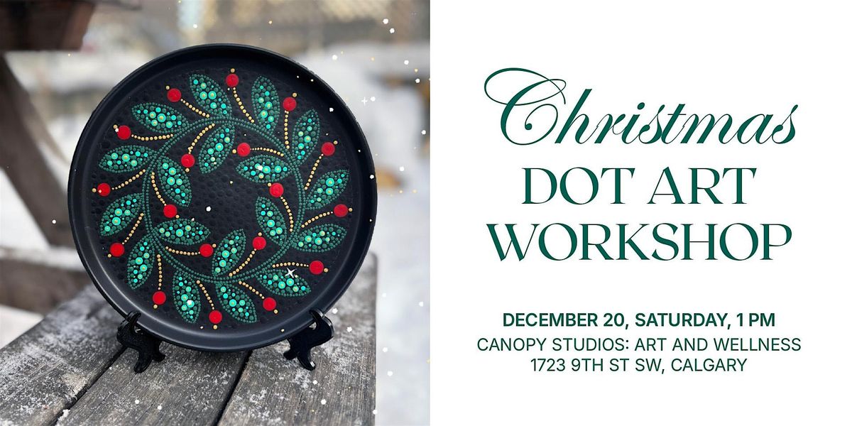 Christmas Wreath: Dot Art Workshop