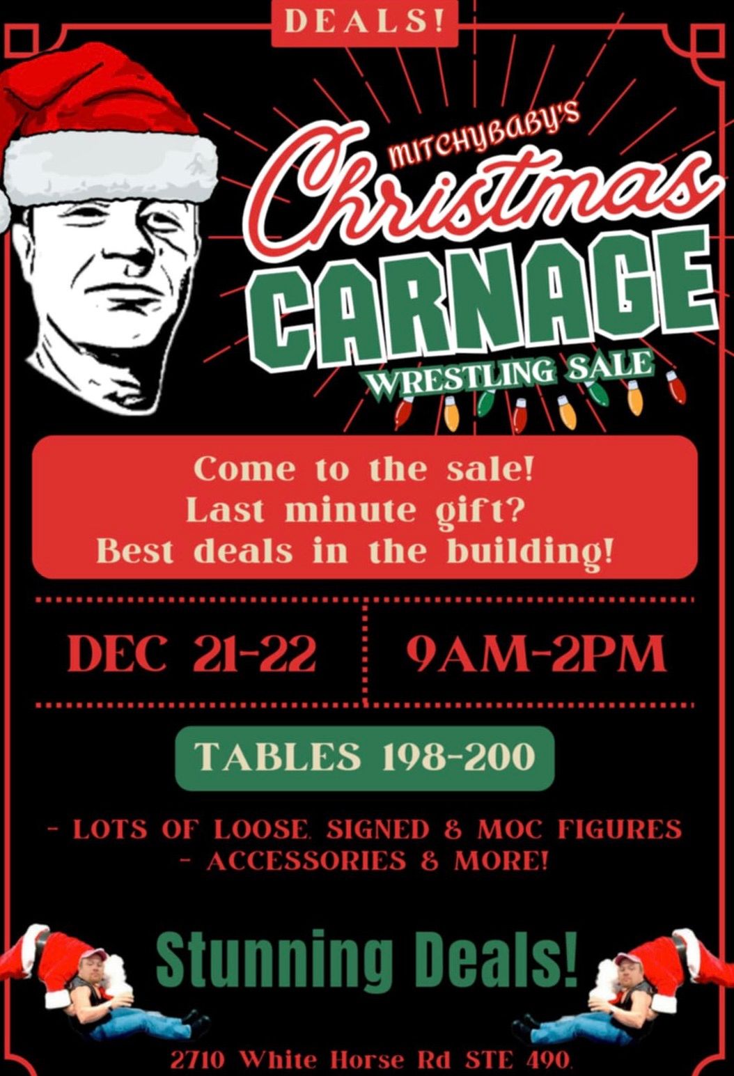 Mitchybaby Christmas Carnage wrestling sale