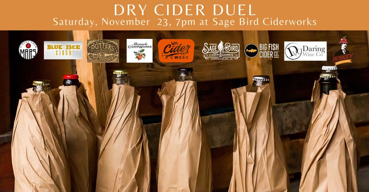 Dry Cider Duel at Sage Bird Ciderworks 