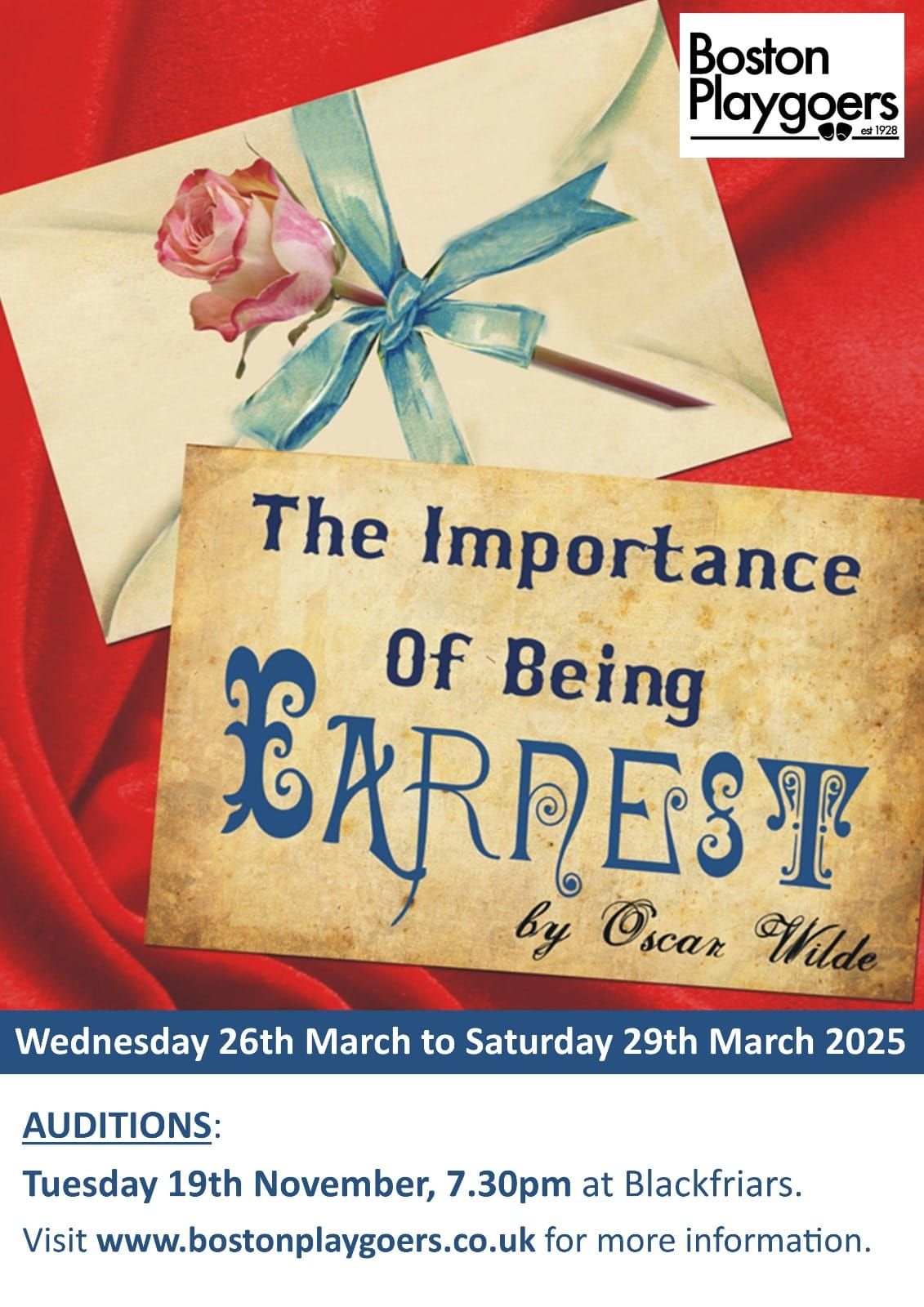 Auditions - The Importance of Being Earnest 