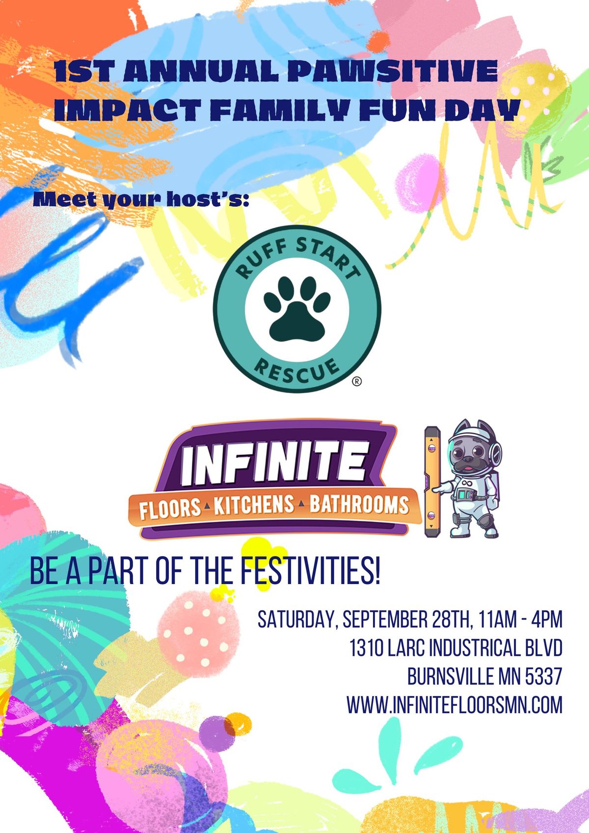 Infinite's Pawsitive Impact community Family Fun Day 