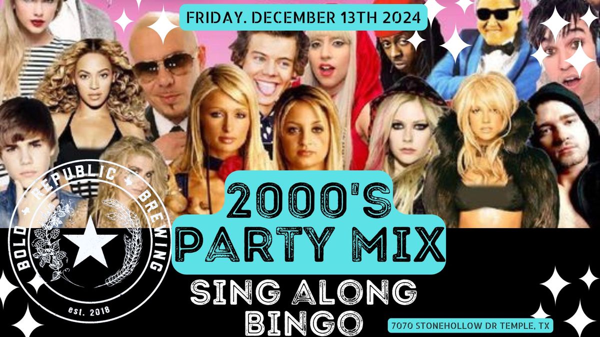 2000's Party Mix-SING ALONG BINGO