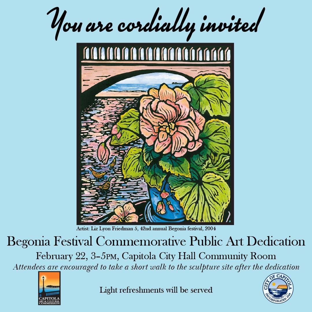 Begonia Festival Commemorative Public Art Dedication