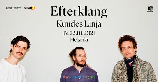 Efterklang (DK), pe 22.10. Kuudes Linja, Helsinki