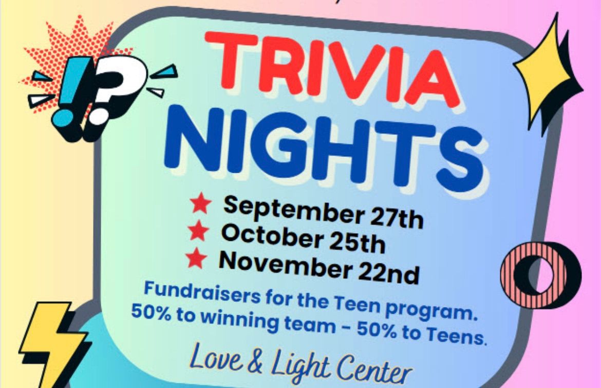 YOUTH MINISTRY Fundrasier " TRIVIA NIGHT" 