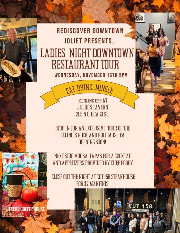 Ladies Night downtown Joliet restaurant tour