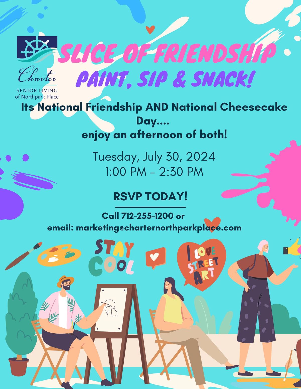 Slice of Friendship - Paint, Sip and Snack Event