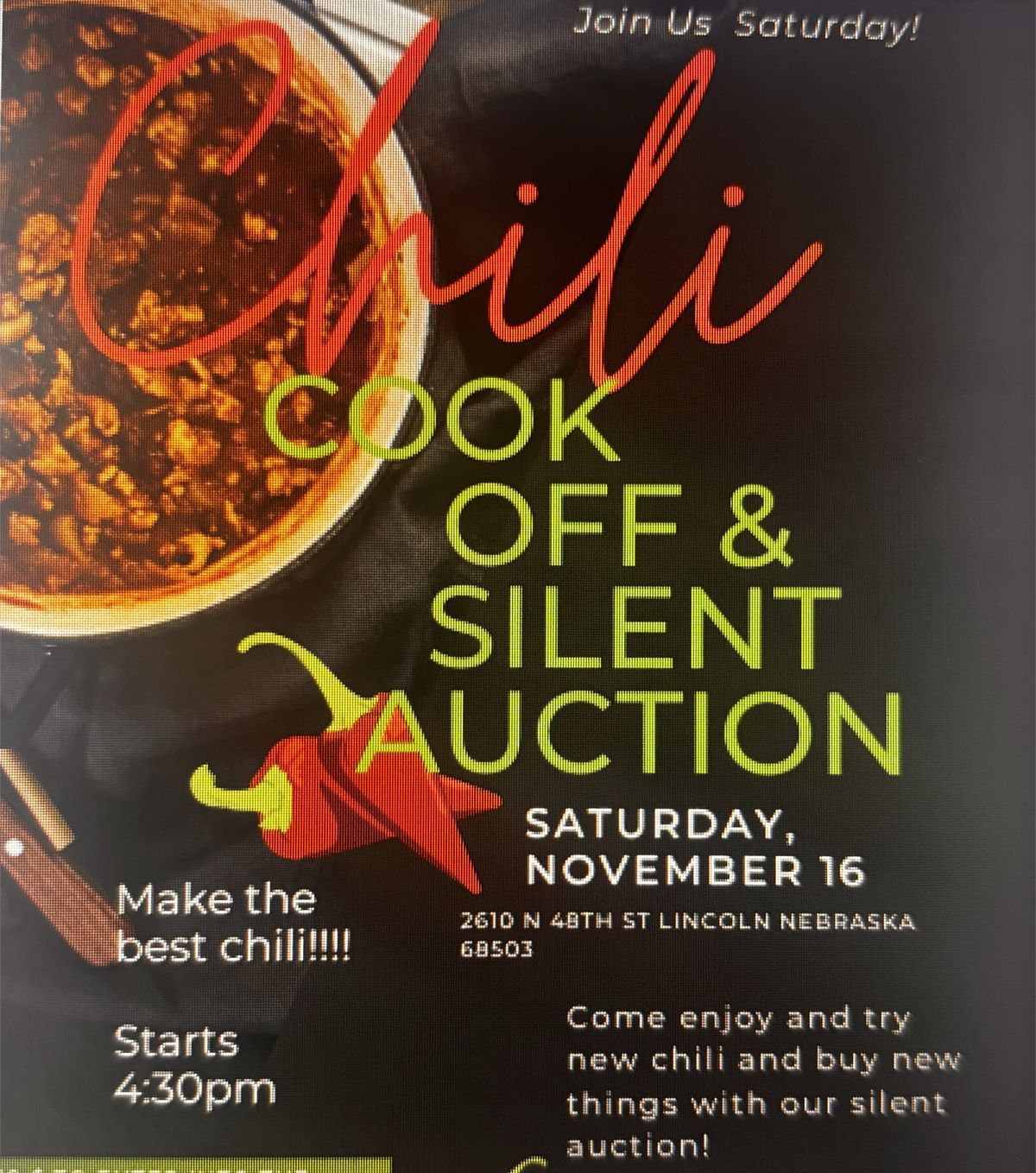 Bethel 27 Chili Cookoff & Silent Auction 