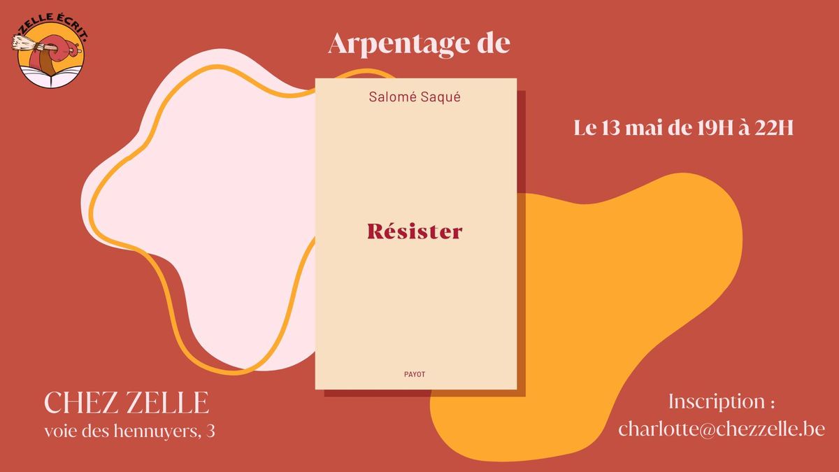 Arpentage du livre "R\u00e9sister" de Salom\u00e9 Saqu\u00e9