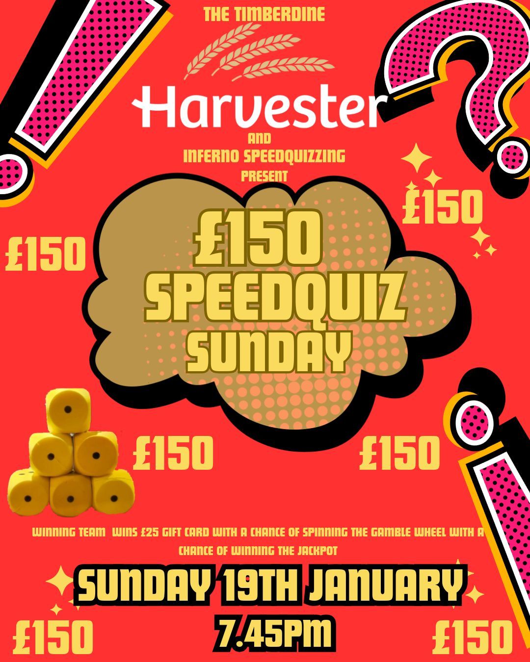 BIG HARVESTER JANUARY QUIZ NIGHT