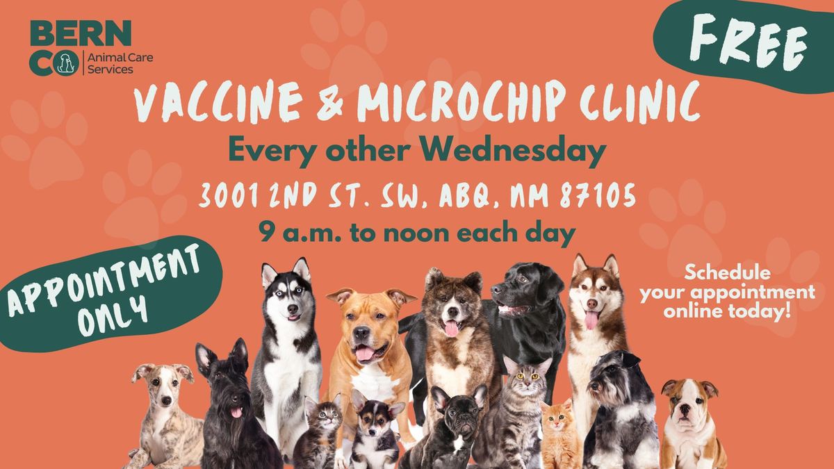 BernCo Animal Care Services Vaccine and Microchip Clinic
