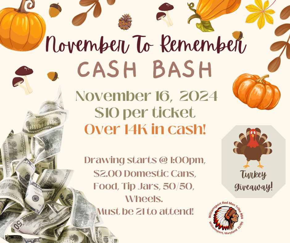 November To Remember Cash Bash