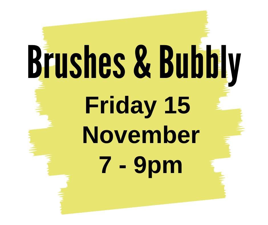 CSCH Art show - Brushes & Bubbly