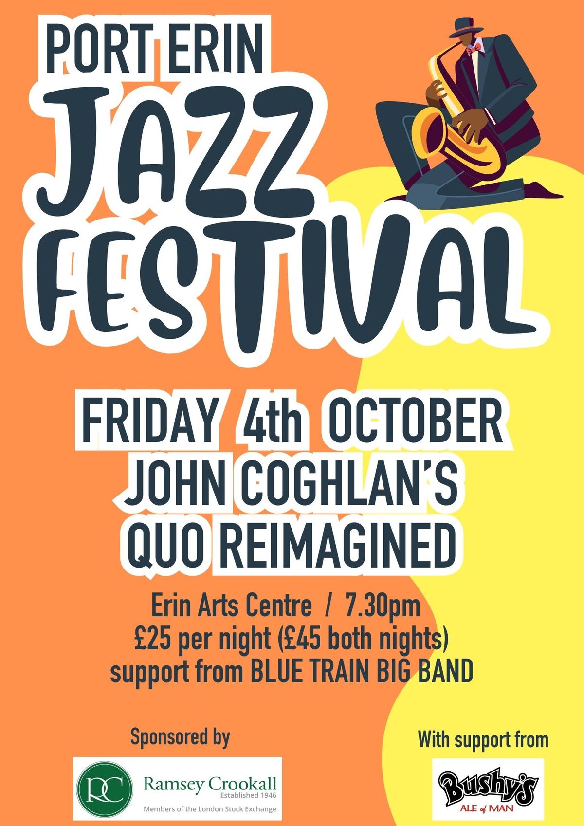 Port Erin Jazz Festival: John Cochlan's Quo Reimagined