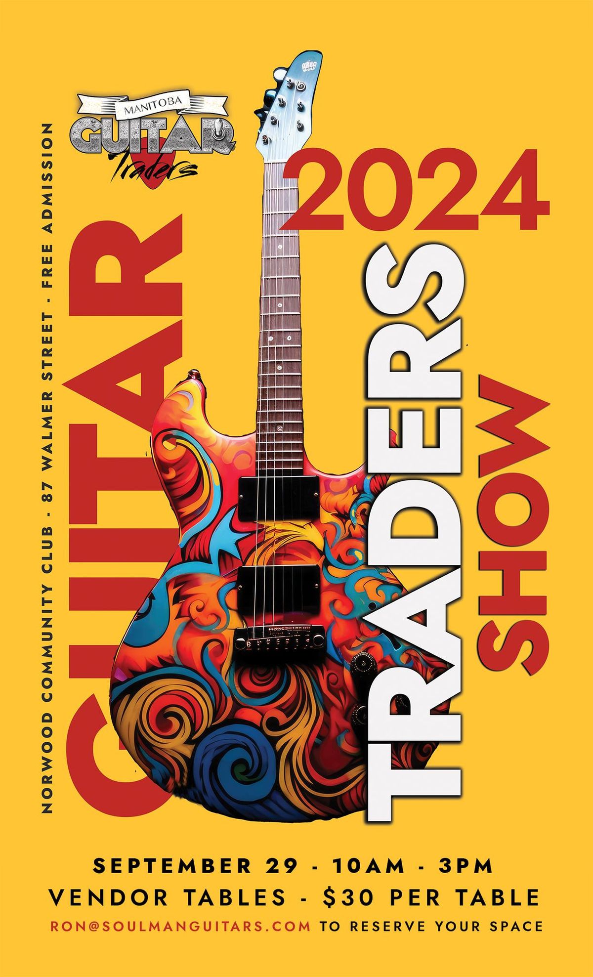 Manitoba Guitar Traders Show and Sale September 29th 2024