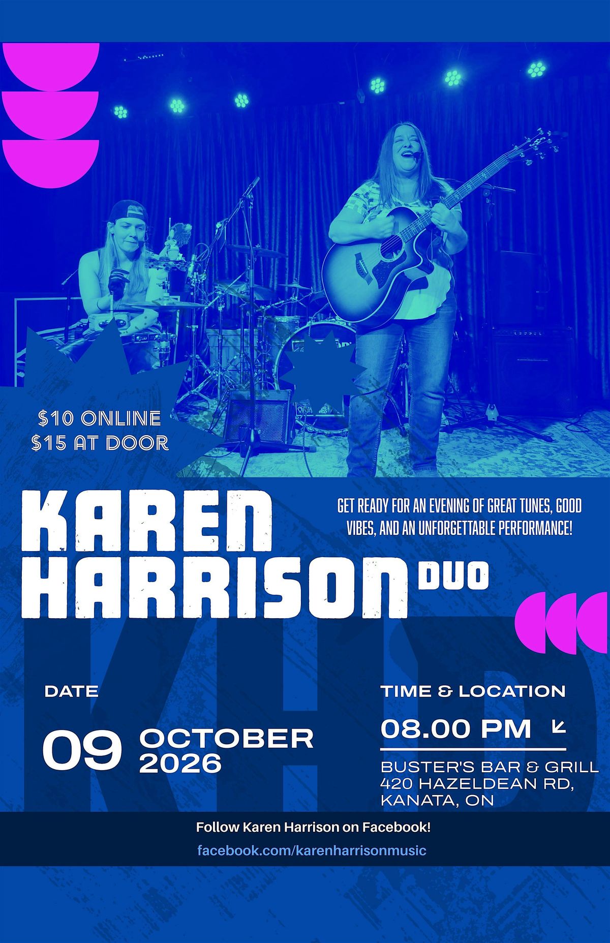 Karen Harrison Duo Live @ Buster's Bar & Grill