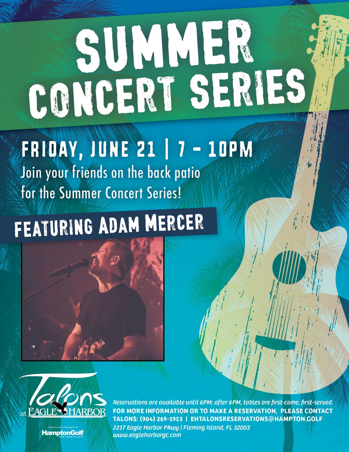 Summer Concert Series: Adam Mercer