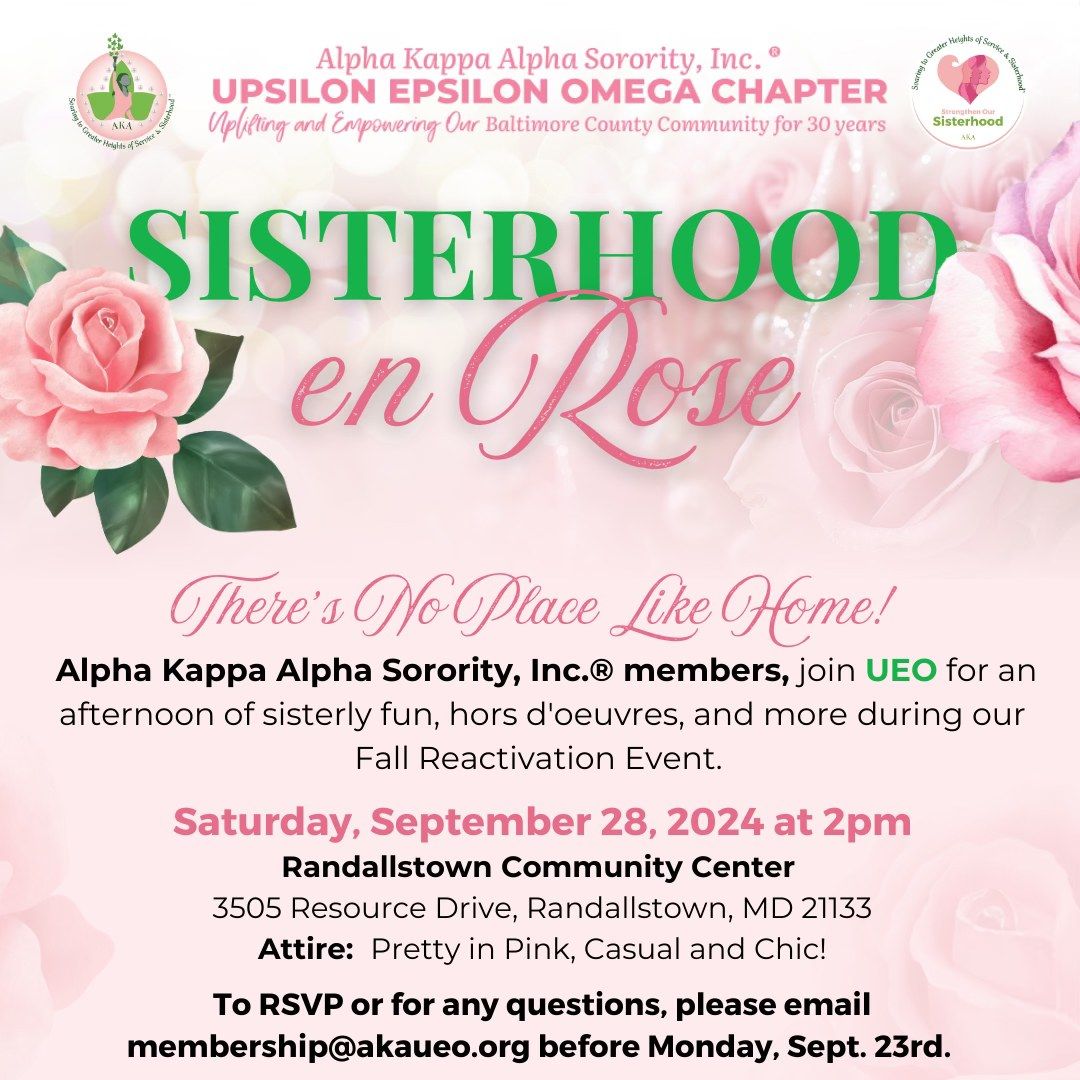 Sisterhood En Rose Reactivation Event