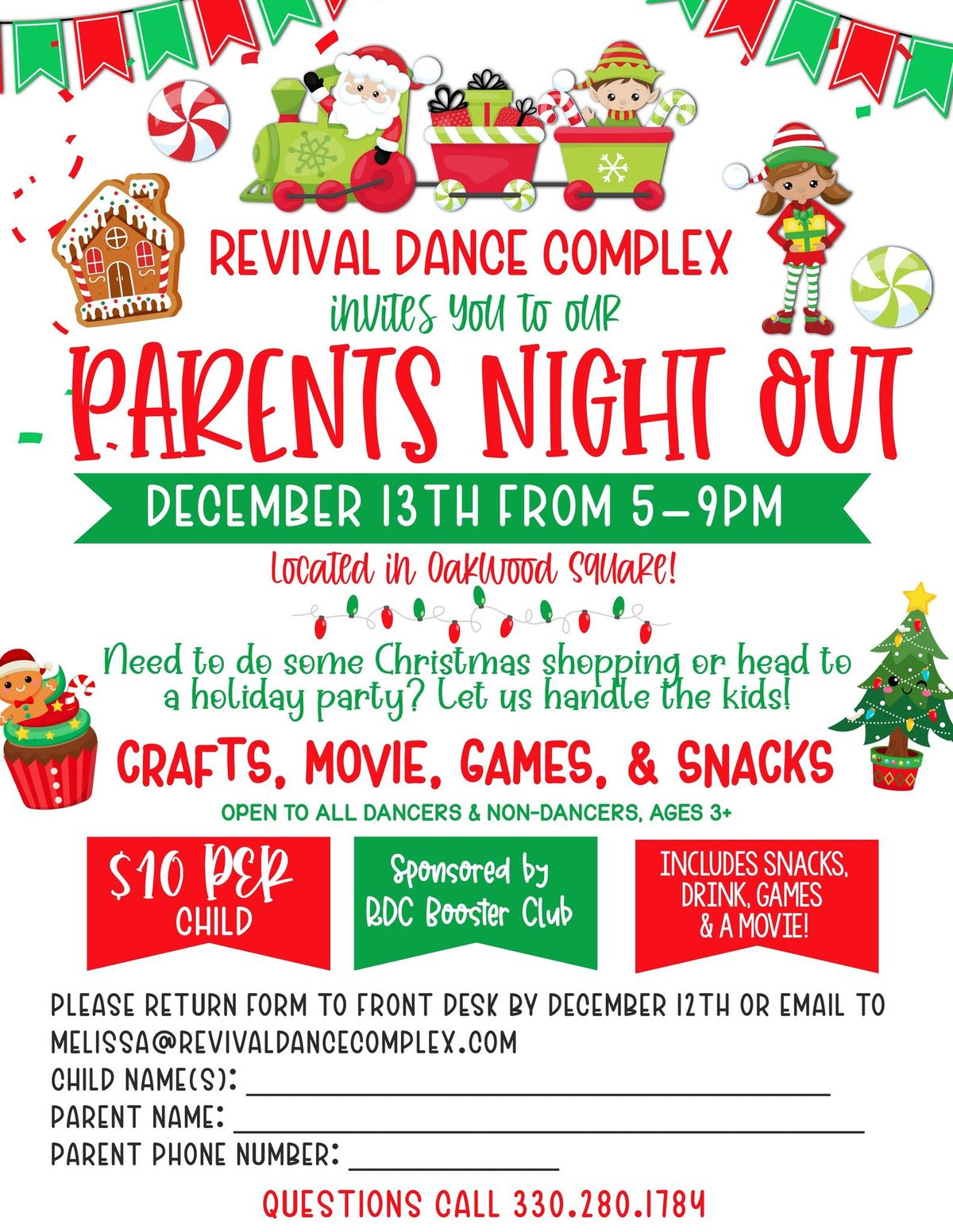 Parents Night Out Fundraiser