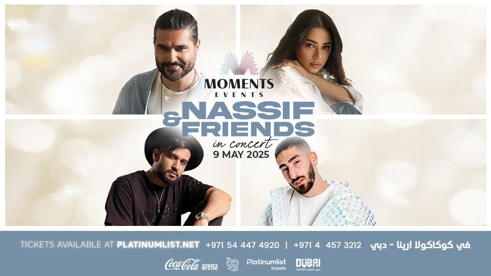 Nassif Zeytoun, Rahma Riad, Mortadha Ftiti, and Ricky Rich at Coca-Cola\u00a0Arena\u00a0in\u00a0Dubai