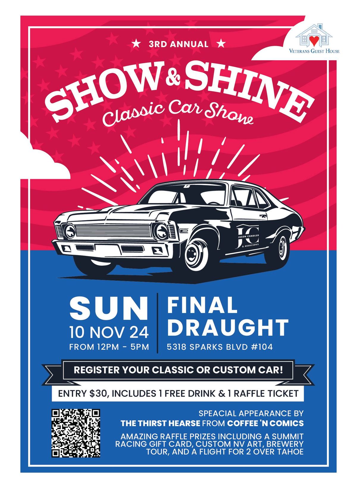 3rd Annual Show n Shine for Veterans Guest House