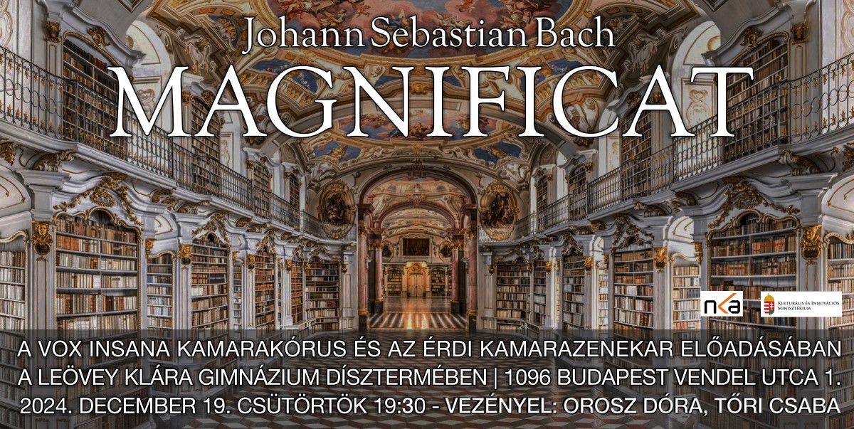 Bach: Magnificat - A Vox Insana Kamarak\u00f3rus \u00e9s az \u00c9rdi Kamarazenekar k\u00f6z\u00f6s koncertje