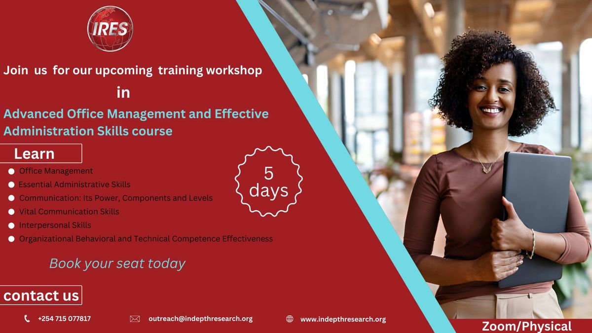 Training workshop on advanced office management and effective administration skills