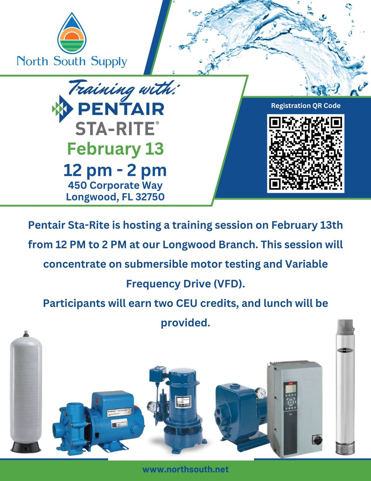 Pentair Sta-Rite Training in Longwood 