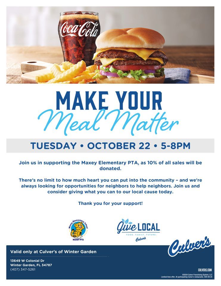 Culvers Spirit Night