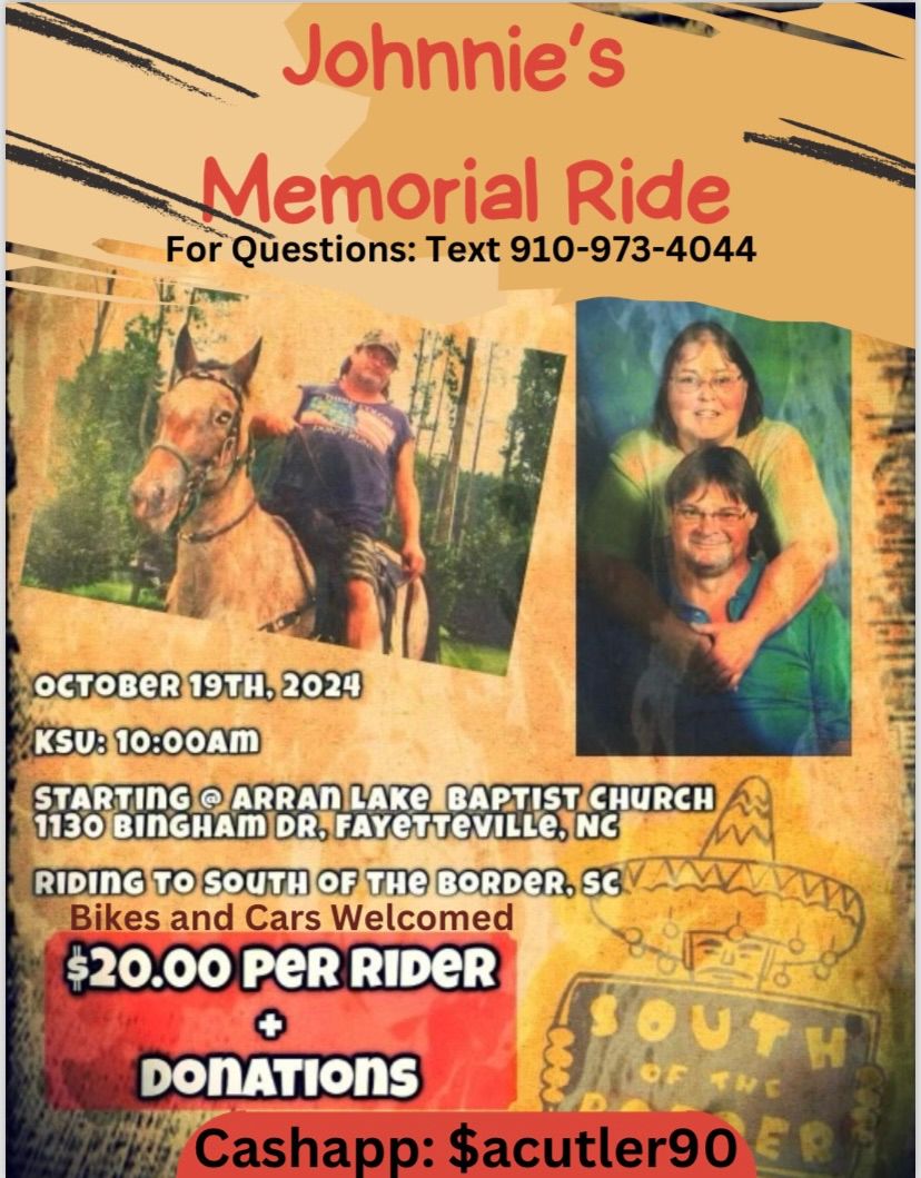 Johnnie VonCannon Memorial Ride 