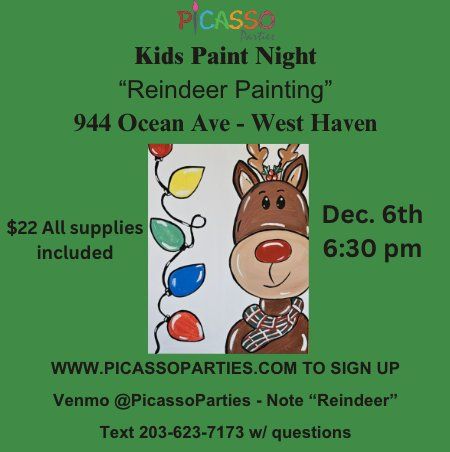 Kids Reindeer Paint Night 