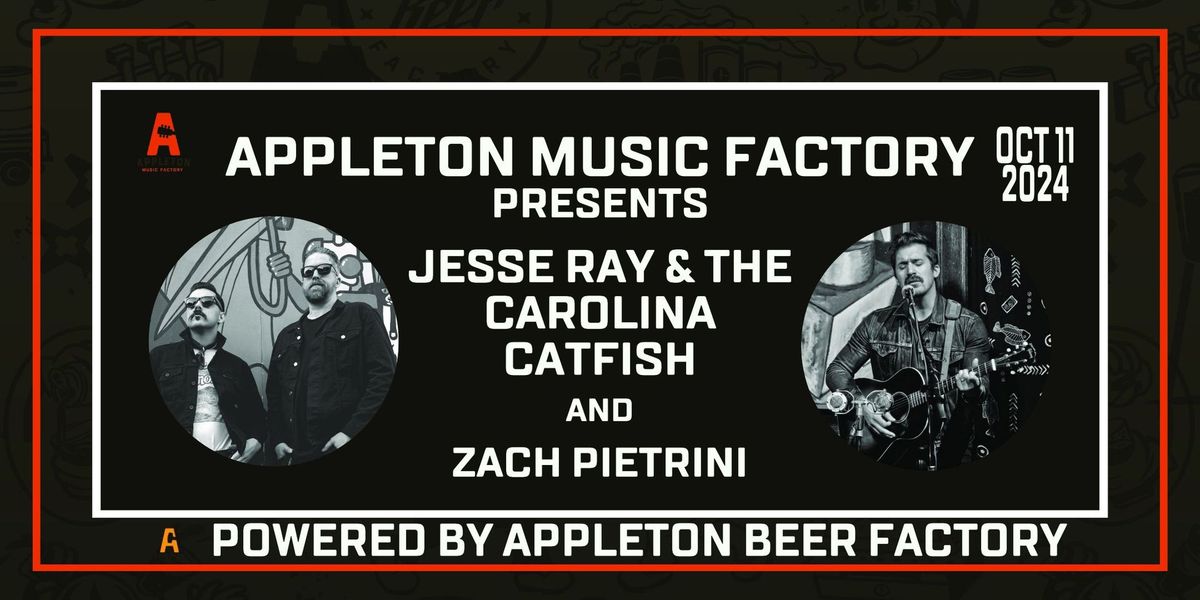 Jesse Ray & The Carolina Catfish with Zach Pietrini at Appleton Music Factory