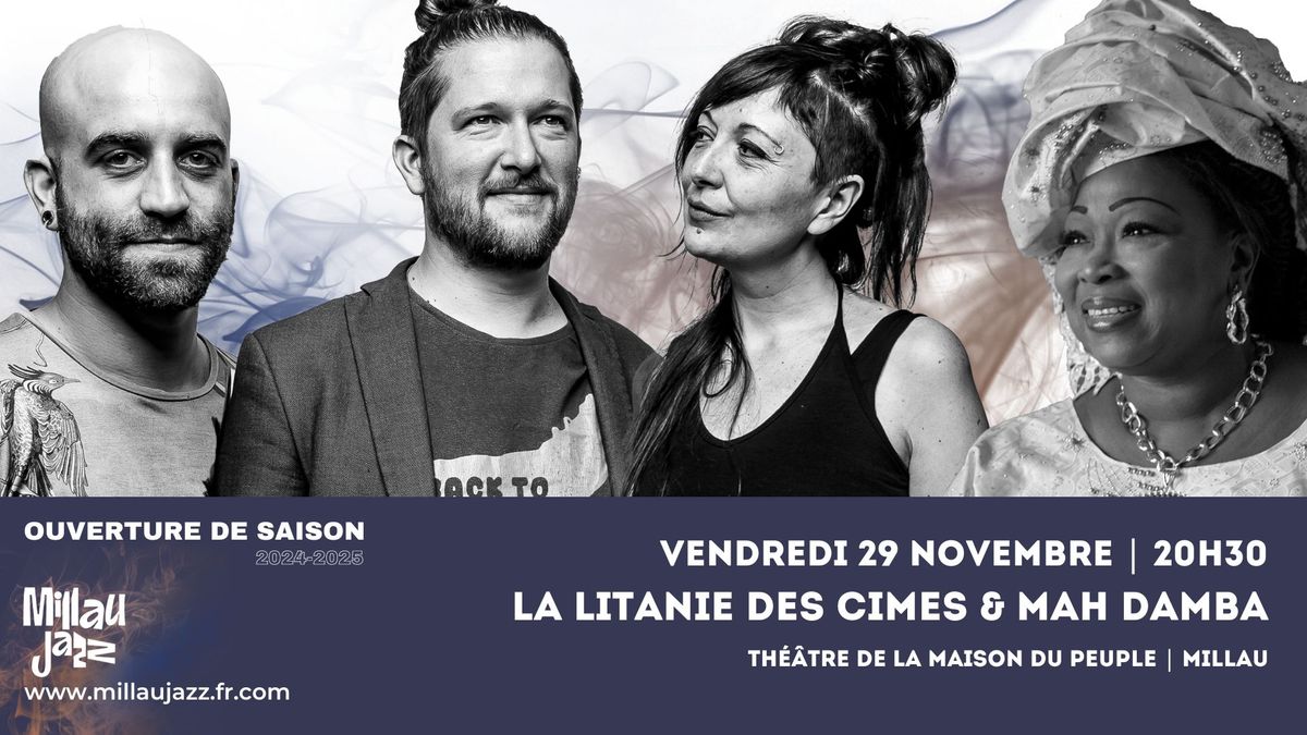 Concert | Ouverture de Saison | Millau en Jazz : La Litanie des Cimes et Mah Damba