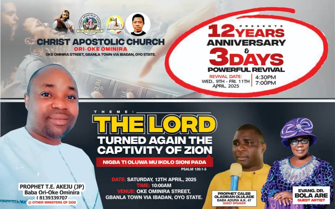 12Years Anniversary 3Days Powerful Revival