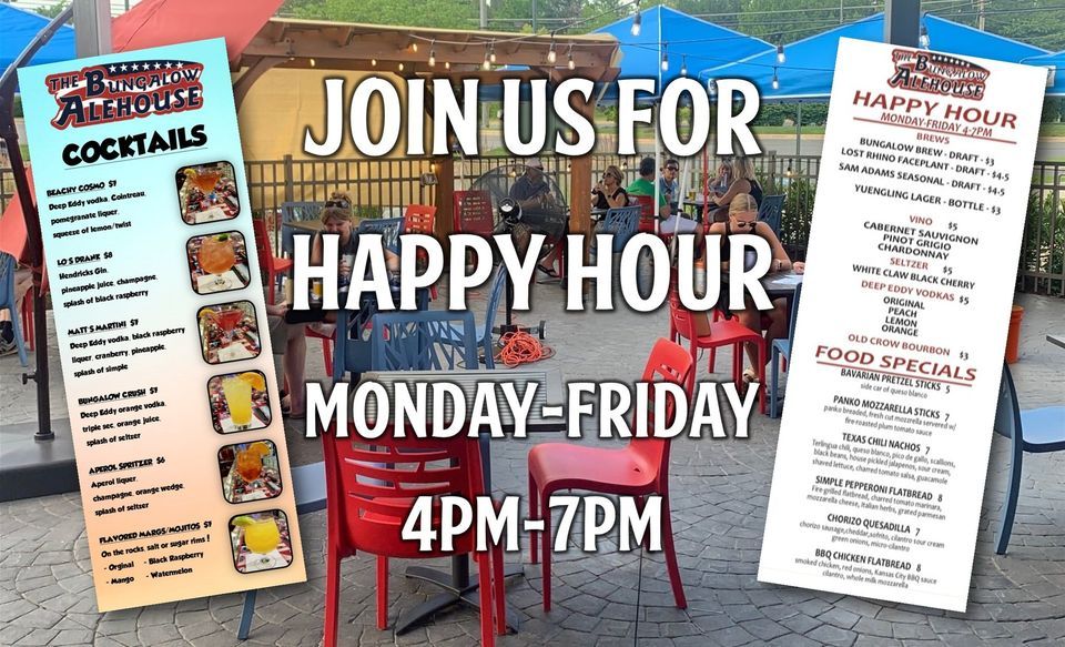 Tuesday Happy Hour at the Alehouse