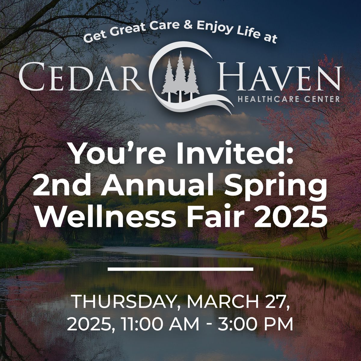 2nd Annual Spring Wellness Fair at Cedar Haven