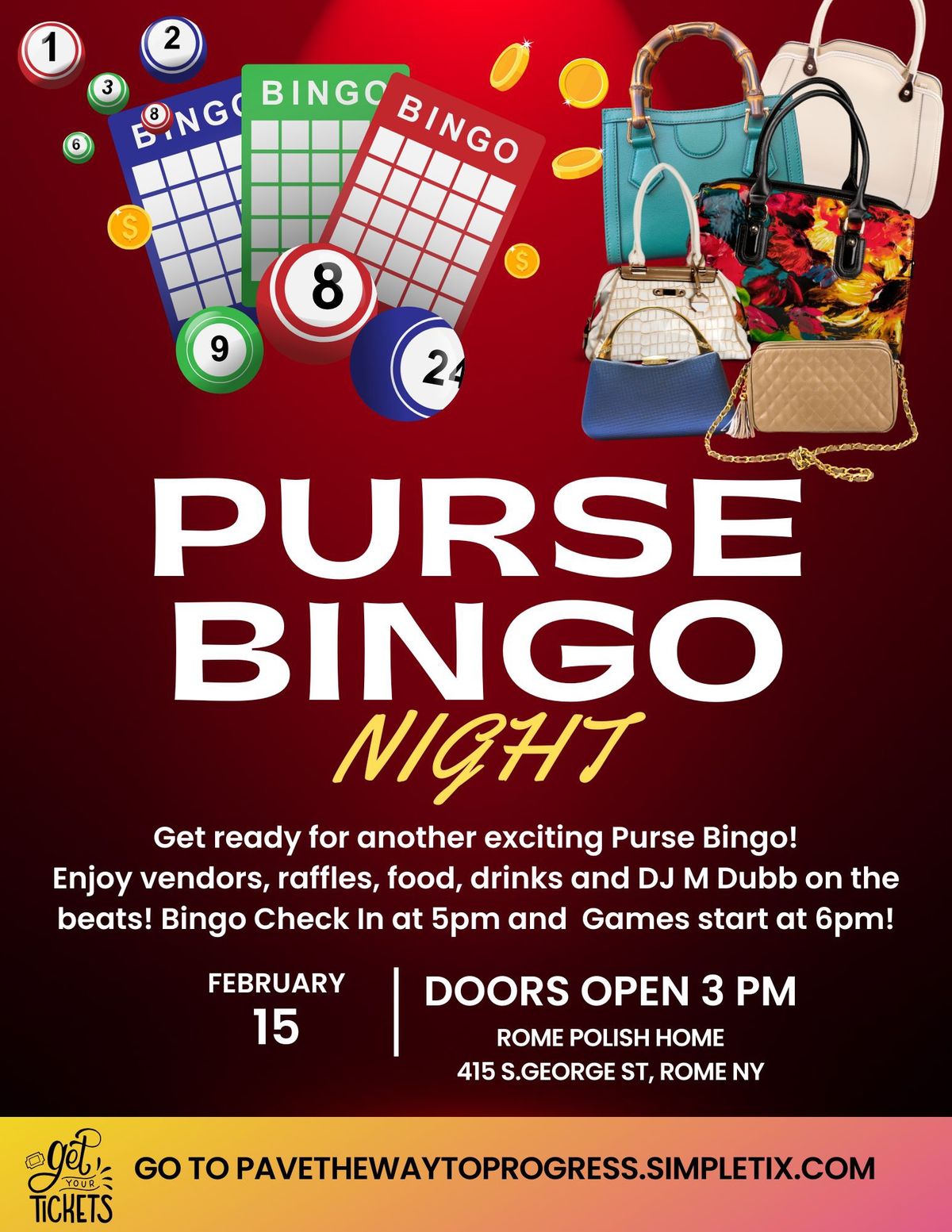 Valentines Day Purse Bingo